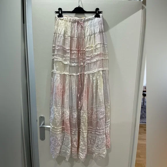 Loveshackfancy Linda Silk Maxi Skirt - Picture 5 of 6